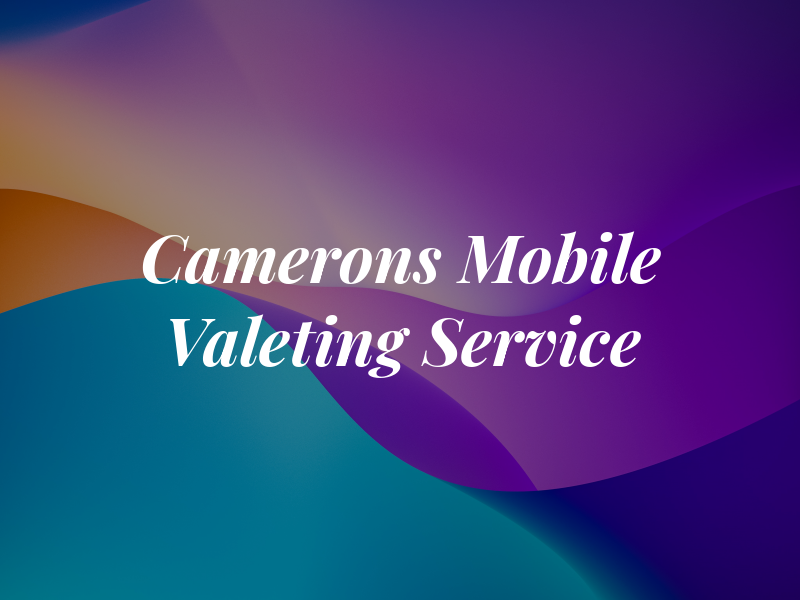 Sd Camerons Mobile Valeting Service