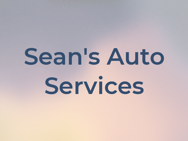 Sean's Auto Services