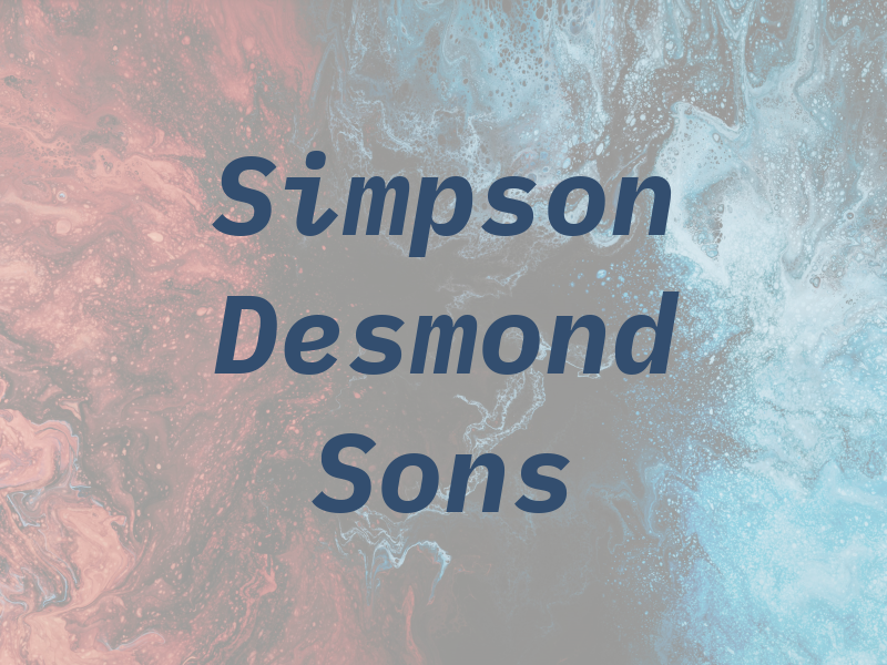 Simpson Desmond & Sons