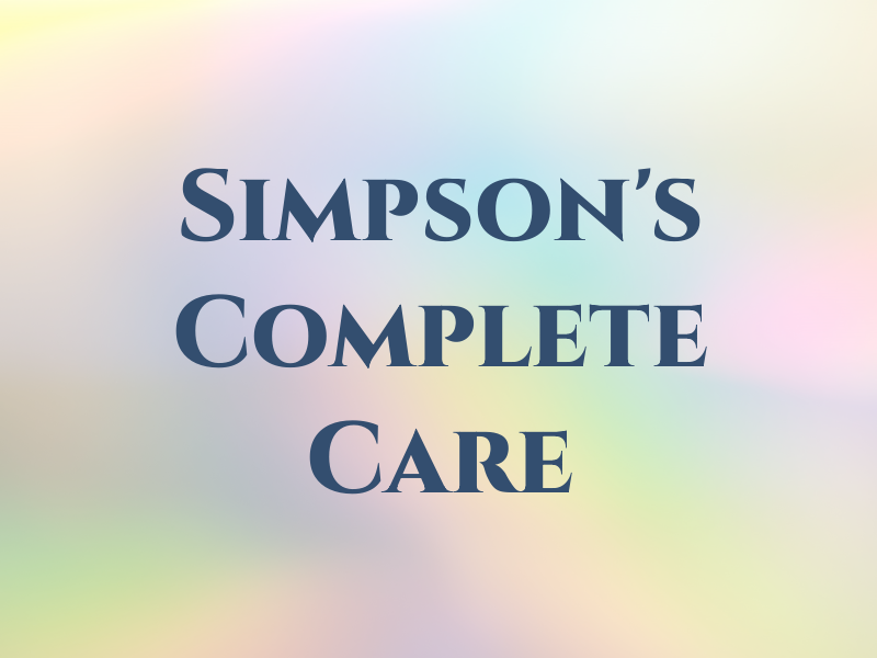 Simpson's Complete Car Care