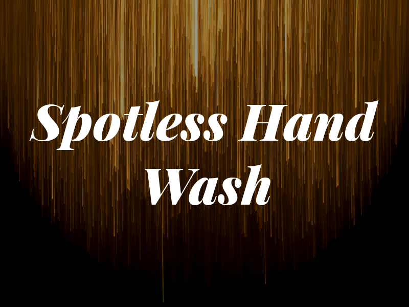 Spotless Hand Car Wash