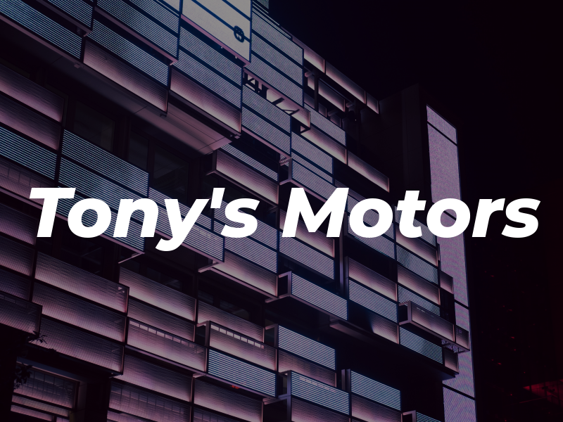 Tony's Motors