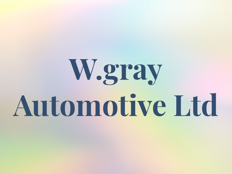 W.gray Automotive Ltd