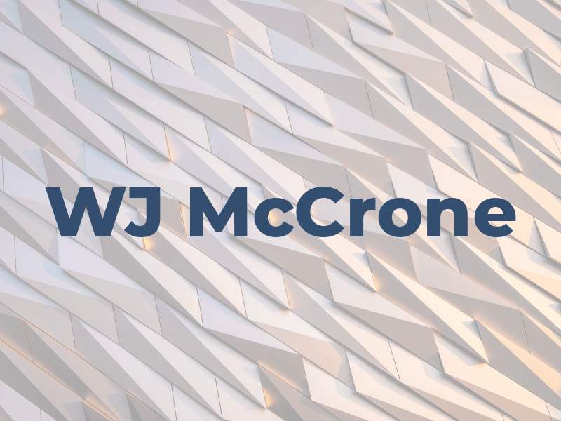 WJ McCrone