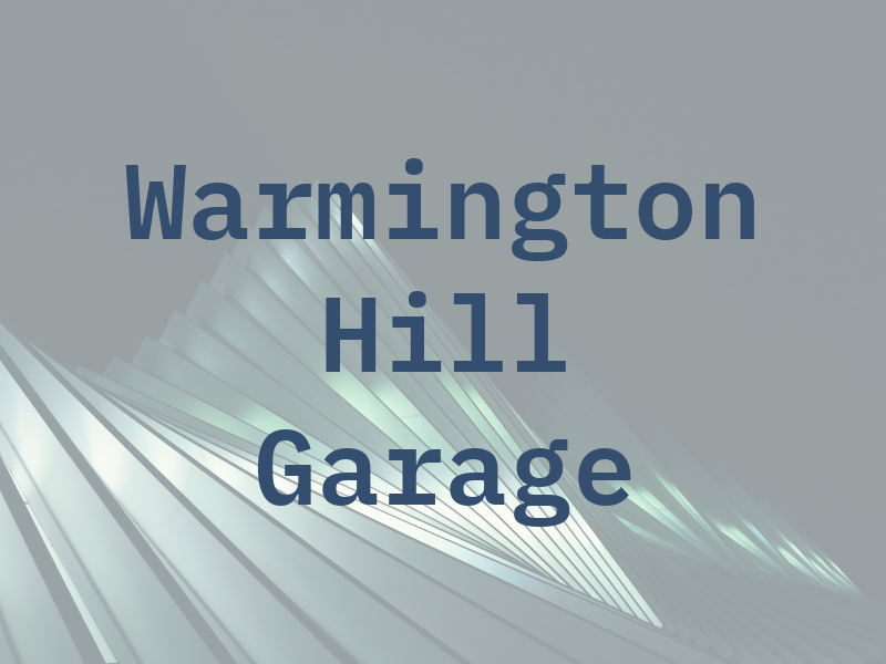 Warmington Hill Garage