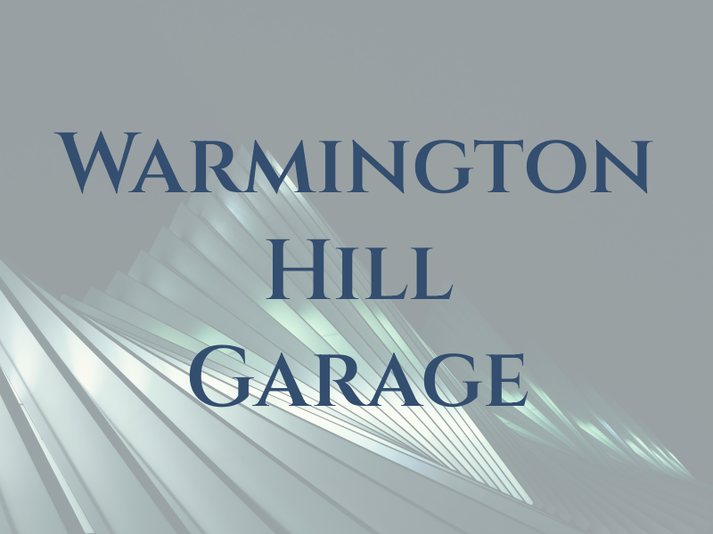 Warmington Hill Garage