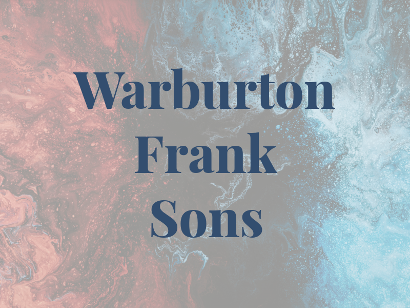 Warburton Frank & Sons Ltd