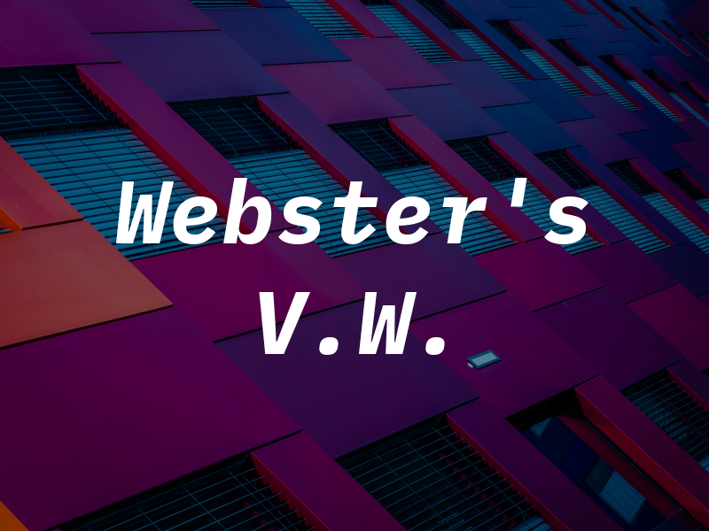 Webster's V.W.