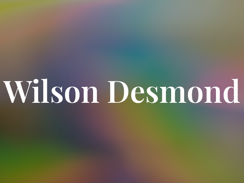 Wilson Desmond