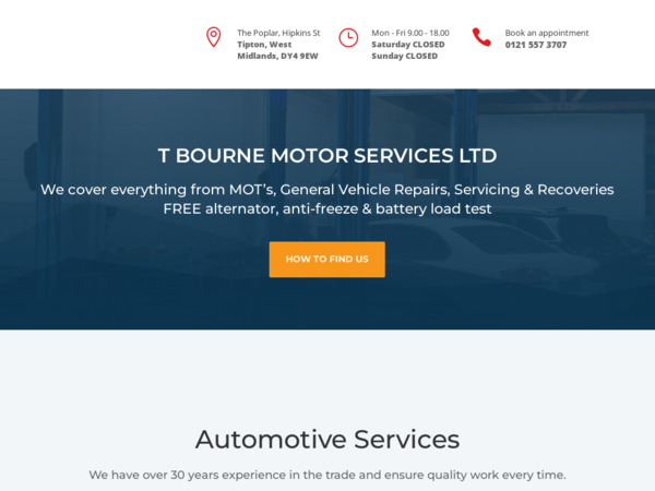 T Bourne Motor Services Ltd