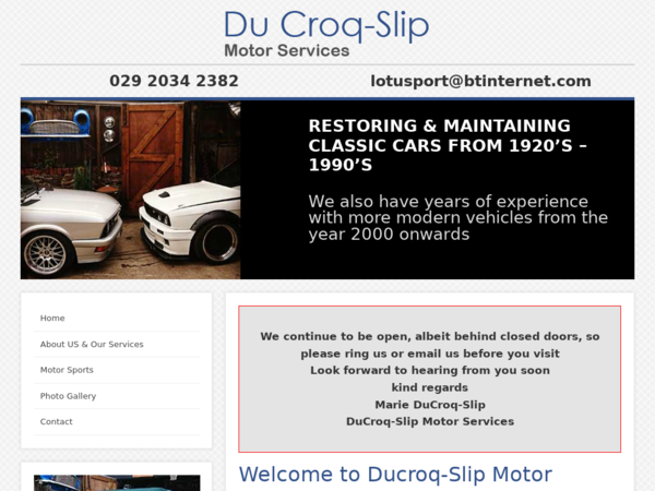 Du Croq-Slip Motor Services