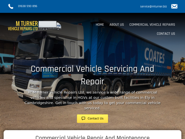 M Turner Vehicle Repairs Ltd