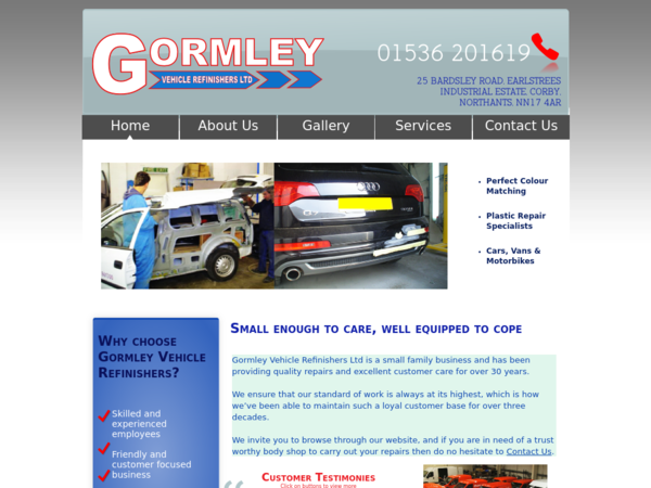 Gormley Vehicle Refinishers Ltd