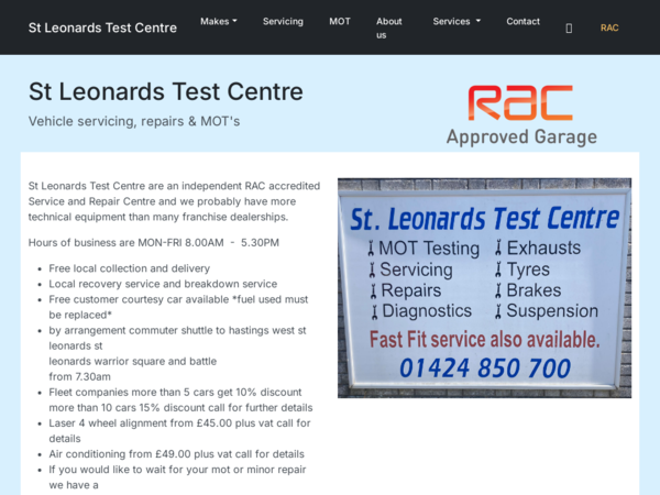 St Leonards Test Centre