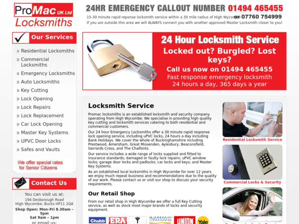 Promac (UK) Locksmiths Ltd