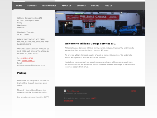 Williams Garage Services