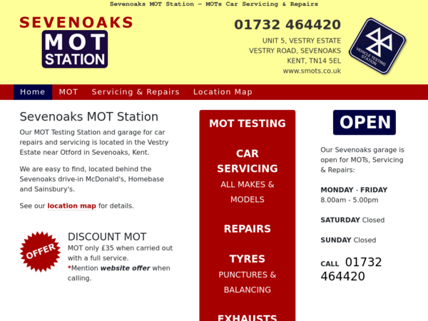 Sevenoaks MOT Station