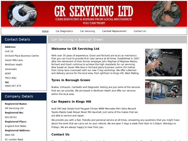 GR Servicing Ltd